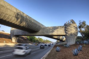 The "basket bridge" of the Los Angeles Metro system