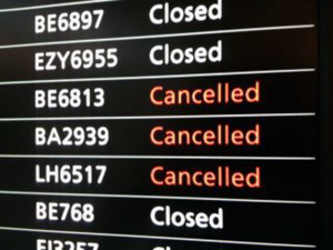 Delayed or cancelled flights can indicate that pilots or others are engaged in a work-to-rule action