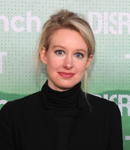 Elizabeth Holmes backstage at TechCrunch Disrupt San Francisco 2014